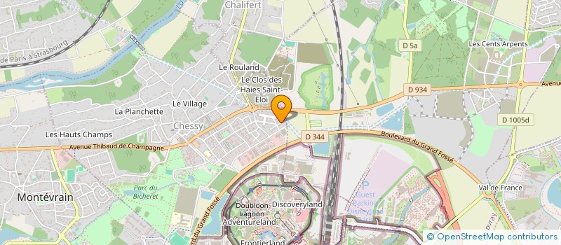 localisation de l'entreprise A&G COIFFURE  CHESSY