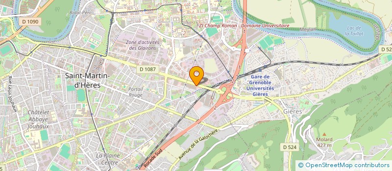 localisation de l'entreprise A.G. CUISINES  SAINT-MARTIN-D'HERES