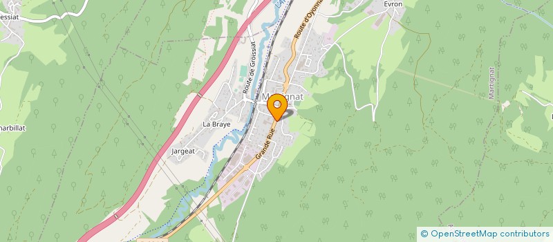 localisation de l'entreprise A.G.D. à GROISSIAT