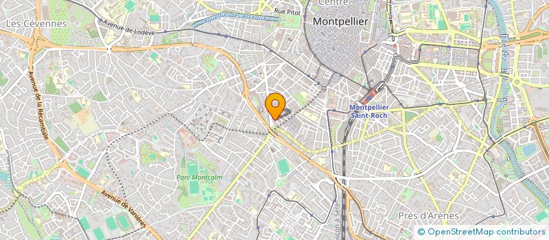 localisation de l'entreprise A.G.D.  MONTPELLIER