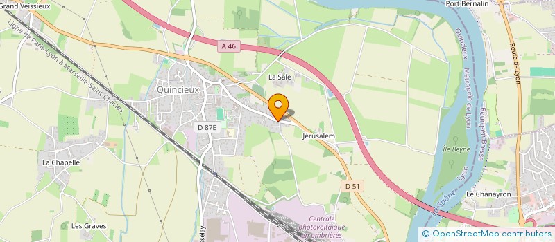 localisation de l'entreprise A G D  QUINCIEUX