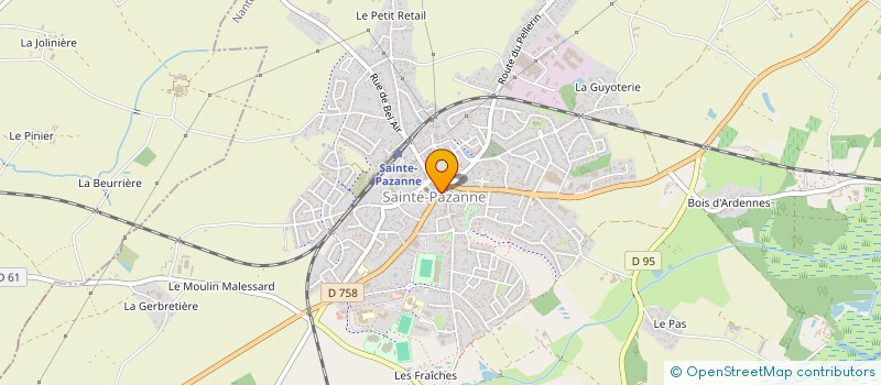 localisation de l'entreprise A.G.D.F.  LE FENOUILLER