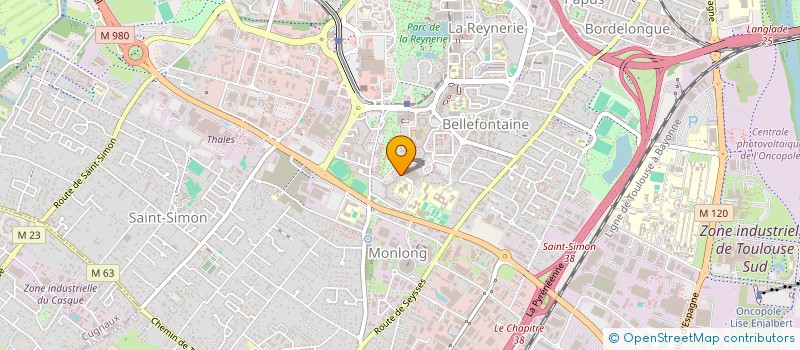localisation de l'entreprise A.G.D.P à TOULOUSE