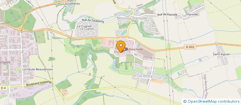 localisation de l'entreprise A.G.E. à OGY-MONTOY-FLANVILLE