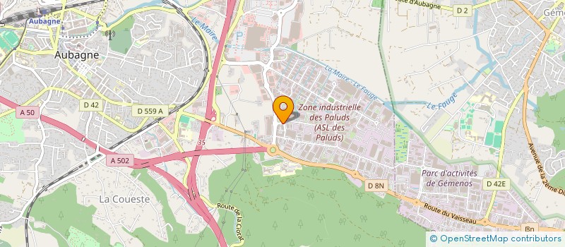 localisation de l'entreprise A G E à AUBAGNE