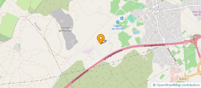 localisation de l'entreprise A.G.E.  POUSSAN