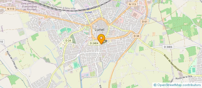 localisation de l'entreprise A.G.E.AMENAGEMENTS GESTION DES EAUX à LUNEL