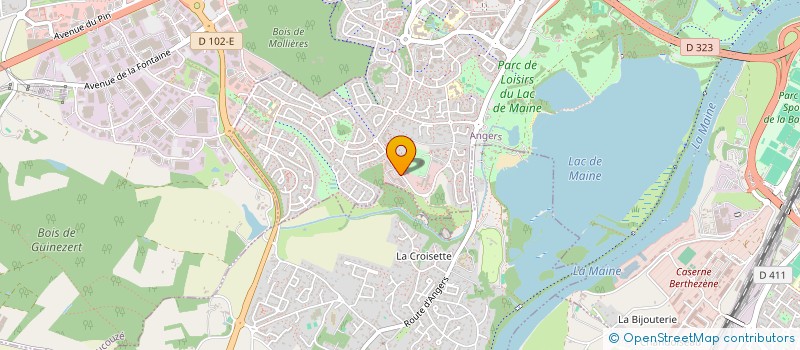 localisation de l'entreprise A.G.E.C.A- ACCUEIL GITES ET CHAMBRES D'HOTES EN ANJOU à ANGERS