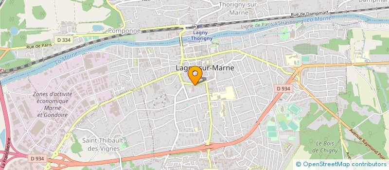localisation de l'entreprise A G E C ST JOSEPH à LAGNY-SUR-MARNE