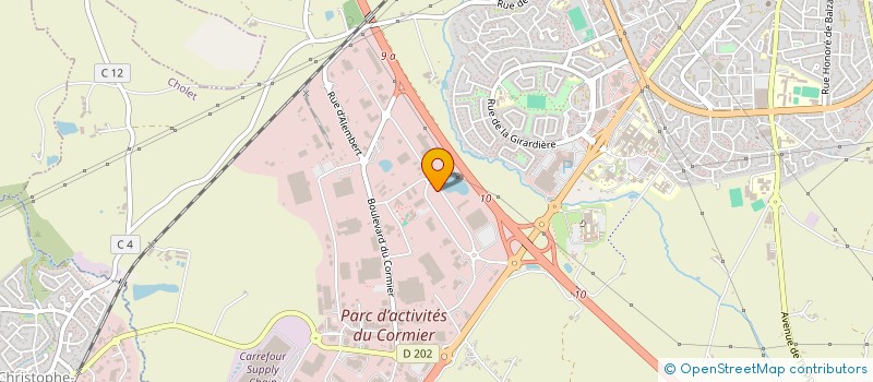 localisation de l'entreprise A.G.E.V. EXPERTISES à CHOLET