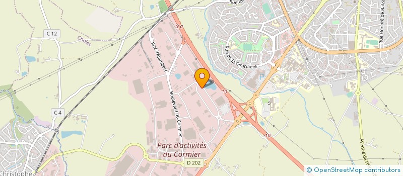 localisation de l'entreprise A.G.E.V. SOLUTIONS à CHOLET
