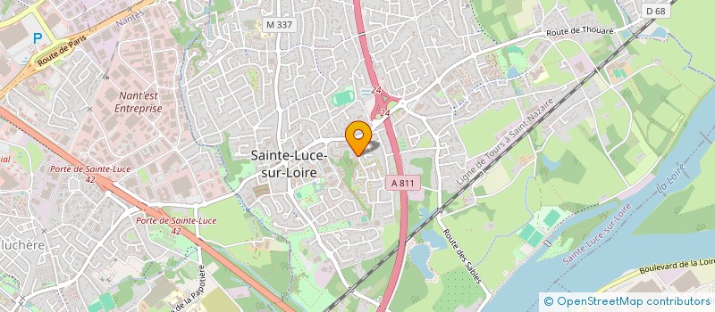 localisation de l'entreprise A.G. ENDUIT  SAINTE-LUCE-SUR-LOIRE