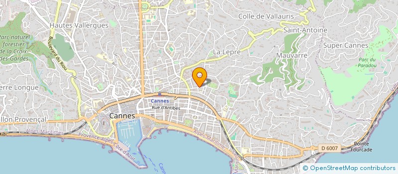 localisation de l'entreprise A&G EVENTS à CANNES