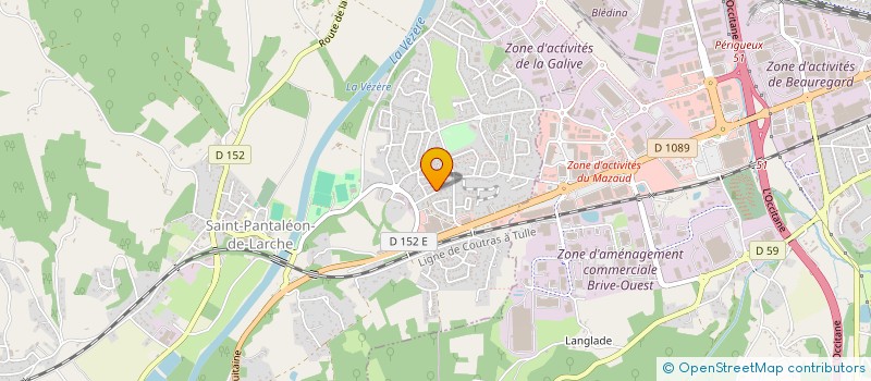 localisation de l'entreprise A.G.F 46  SAINT-PANTALEON-DE-LARCHE