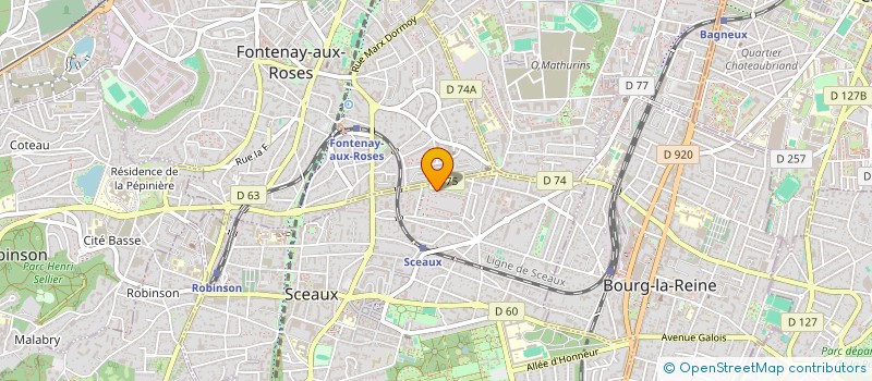 localisation de l'entreprise A.G.F. RENOV à SCEAUX