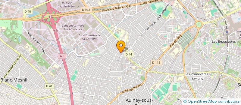 localisation de l'entreprise A.G. FROID à AULNAY-SOUS-BOIS