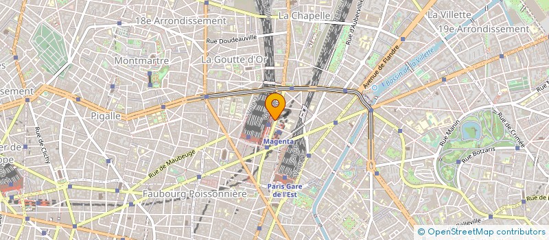 localisation de l'entreprise A.G.H.  PARIS