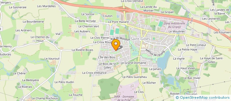 localisation de l'entreprise A.G.H. à SAINT-GILLES