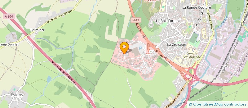 localisation de l'entreprise A.G.I. à CHARLEVILLE-MEZIERES