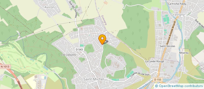 localisation de l'entreprise A.G.I.  AVIRON