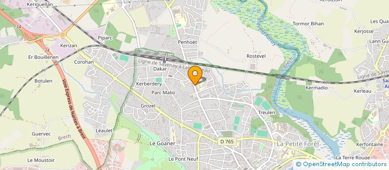 localisation de l'entreprise A G I GESTION à AURAY