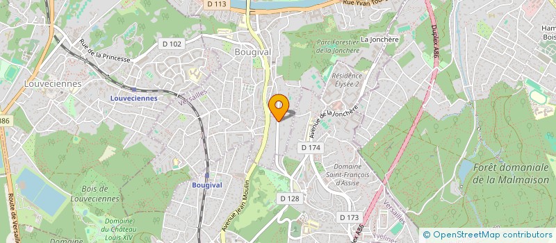 localisation de l'entreprise A.G.I.L.E  BOUGIVAL