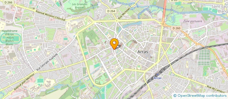 localisation de l'entreprise A.G.I.R. EN ARTOIS (ACCUEILLIR, GUIDER, INTEGRER LES REFUGIES EN ARTOIS) à ARRAS