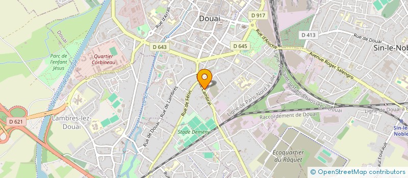 localisation de l'entreprise A.G.I.R SECURITE AGENCE DE GARDIENNAGE D INTERVENTION ET DES RONDES à DOUAI