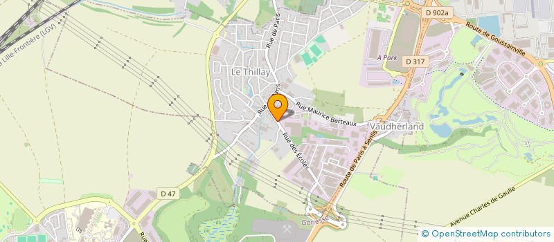 localisation de l'entreprise A G I S INTERNATIONAL INVESTISSEMENT  LE THILLAY