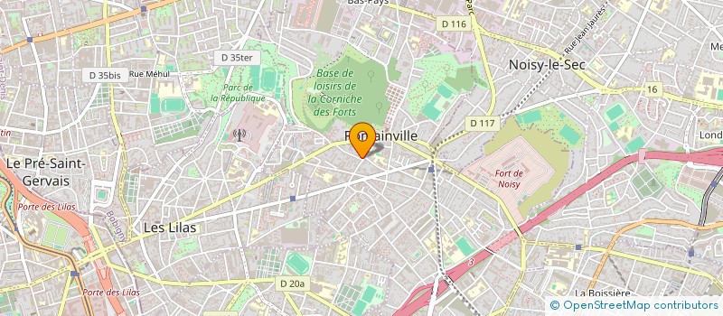 localisation de l'entreprise A.G.I SERVICES à ROMAINVILLE