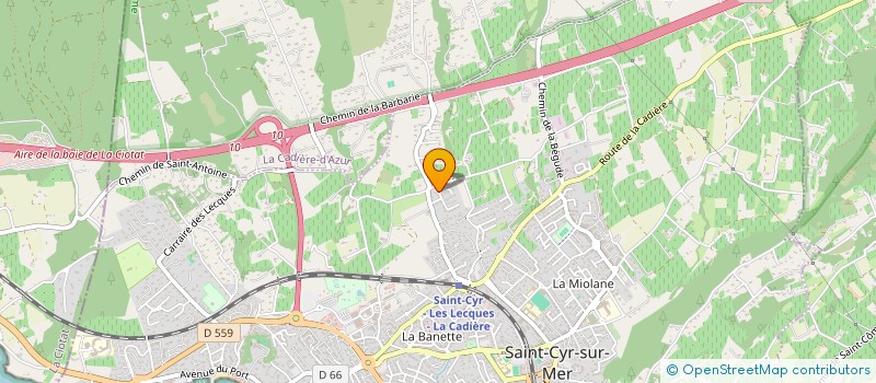 localisation de l'entreprise A&G INVEST à SAINT-CYR-SUR-MER