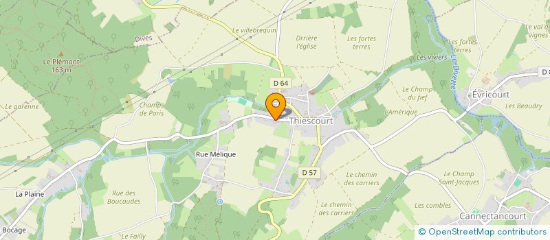 localisation de l'entreprise A.G INVEST  THIESCOURT