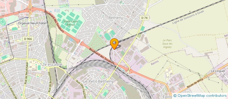 localisation de l'entreprise A.G. INVESTISSEMENTS  BETHENY