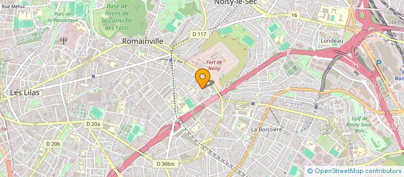localisation de l'entreprise A.G.L SERVICE à ROMAINVILLE