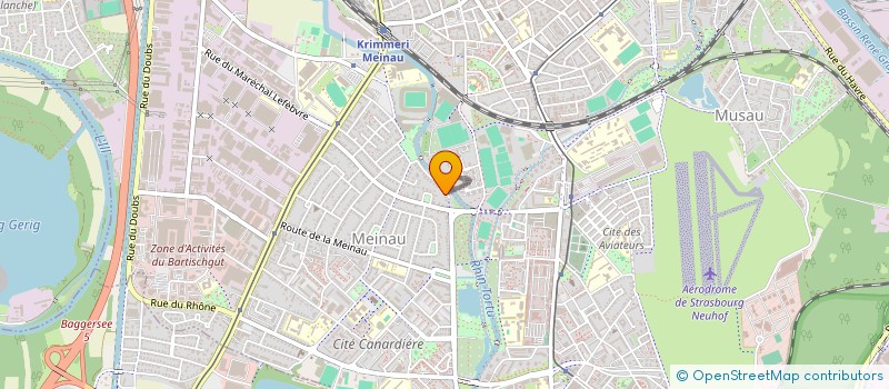 localisation de l'entreprise A.G.M.  STRASBOURG