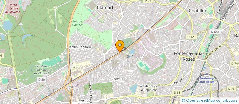 localisation de l'entreprise A.G.M. à CLAMART
