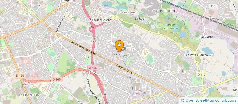 localisation de l'entreprise A.G.M  TRELAZE