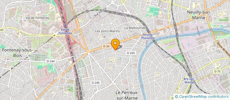 localisation de l'entreprise A G M DECO  LE PERREUX-SUR-MARNE