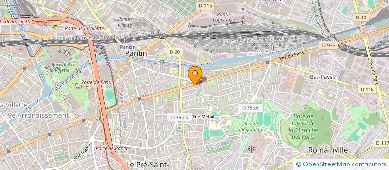 localisation de l'entreprise A.G.M. EVENT : ASSOCIATION GARAM MULTISERVICES EVENEMENTIEL  PANTIN