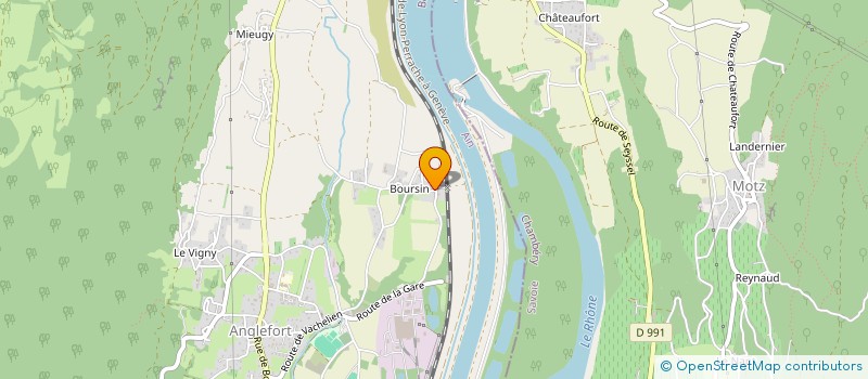 localisation de l'entreprise A.G.M. MACONNERIE  CULOZ-BEON