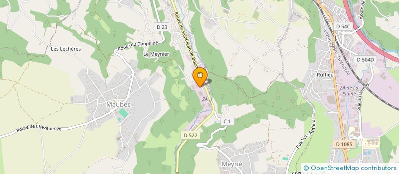 localisation de l'entreprise A.G.M.S.  MAUBEC