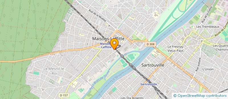 localisation de l'entreprise A.G.M. SANITAIRES  MAISONS-LAFFITTE