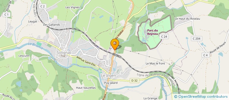 localisation de l'entreprise A.G. NEGOCES  LE VIGEN