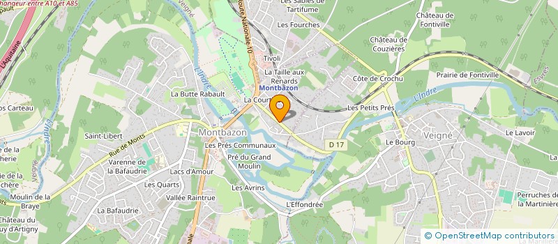 localisation de l'entreprise A G O  MONTBAZON