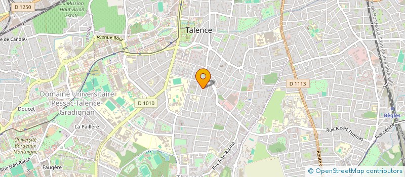 localisation de l'entreprise A.G.O. - CHARTRONS  TALENCE