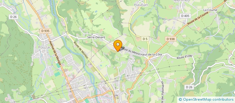 localisation de l'entreprise A.G. O'DE LA COTE  BAGNERES-DE-BIGORRE