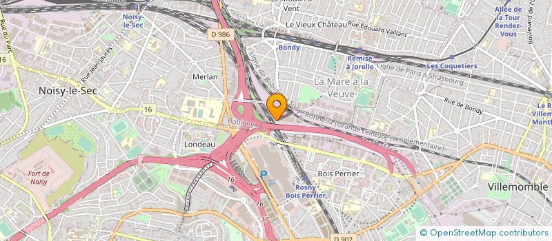 localisation de l'entreprise A.G.O. ENTREPRISE  ROSNY-SOUS-BOIS