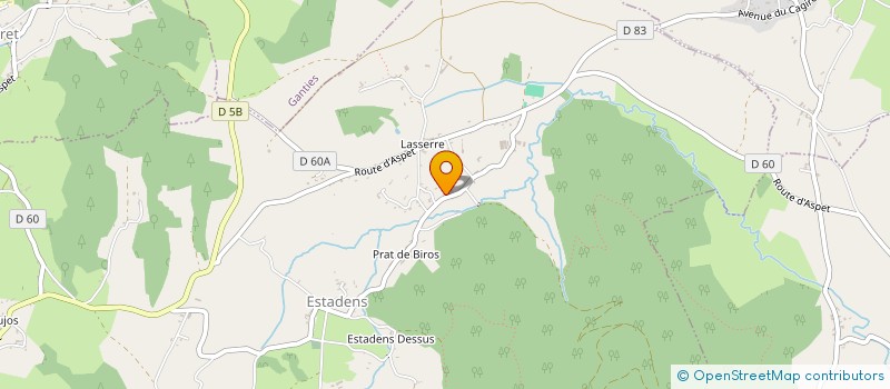 localisation de l'entreprise A.G.P.  COURET