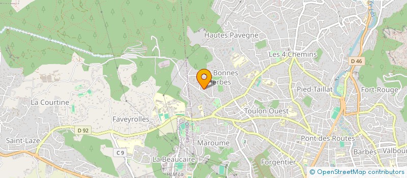 localisation de l'entreprise A G P  TOULON