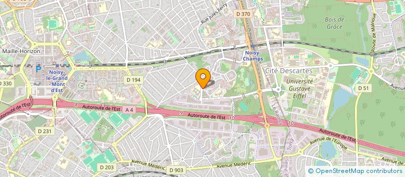 localisation de l'entreprise A.G.P à NOISY-LE-GRAND
